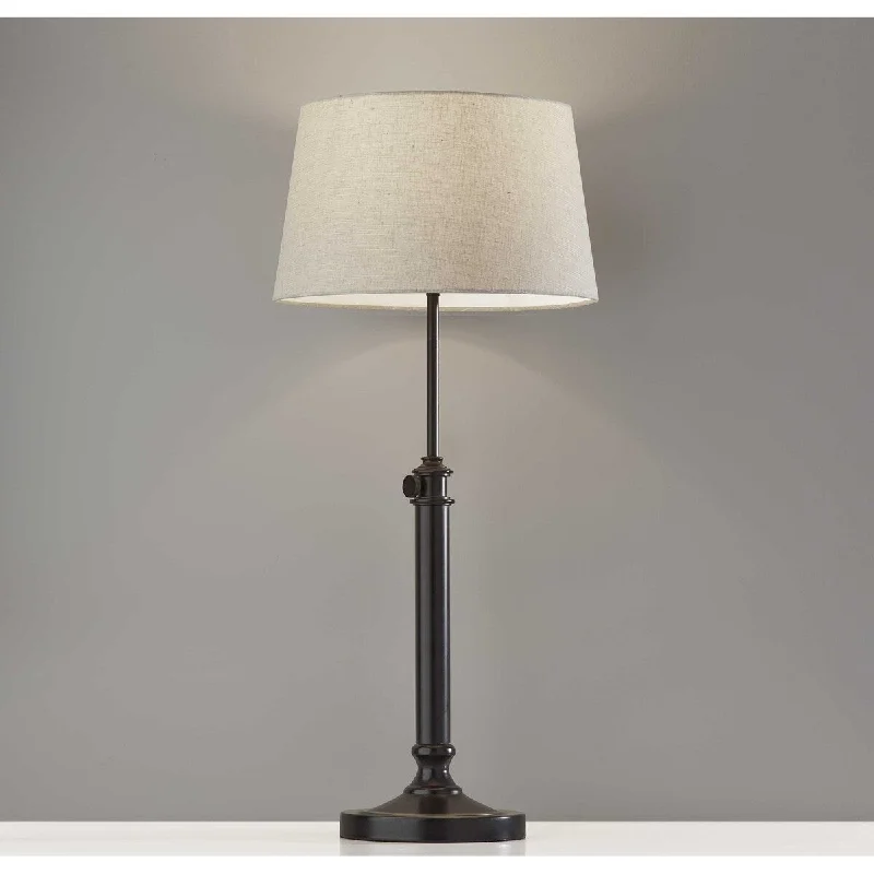 gothic style table lamps with dark finishes for a mysterious lookgothic style table lamps with dark finishes for a mysterious lookSet of 2 Black Metal Adjustable Height Table Lamp