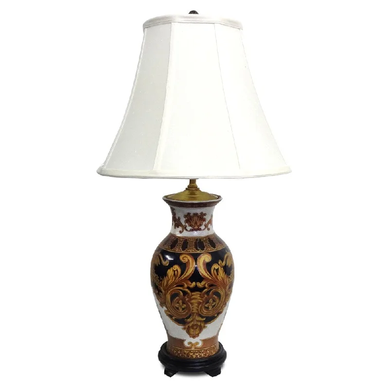 victorian style table lamps with ornate details for traditional homesvictorian style table lamps with ornate details for traditional homesVersace Design 1-light Fishtail Porcelain Table Lamp - Multi
